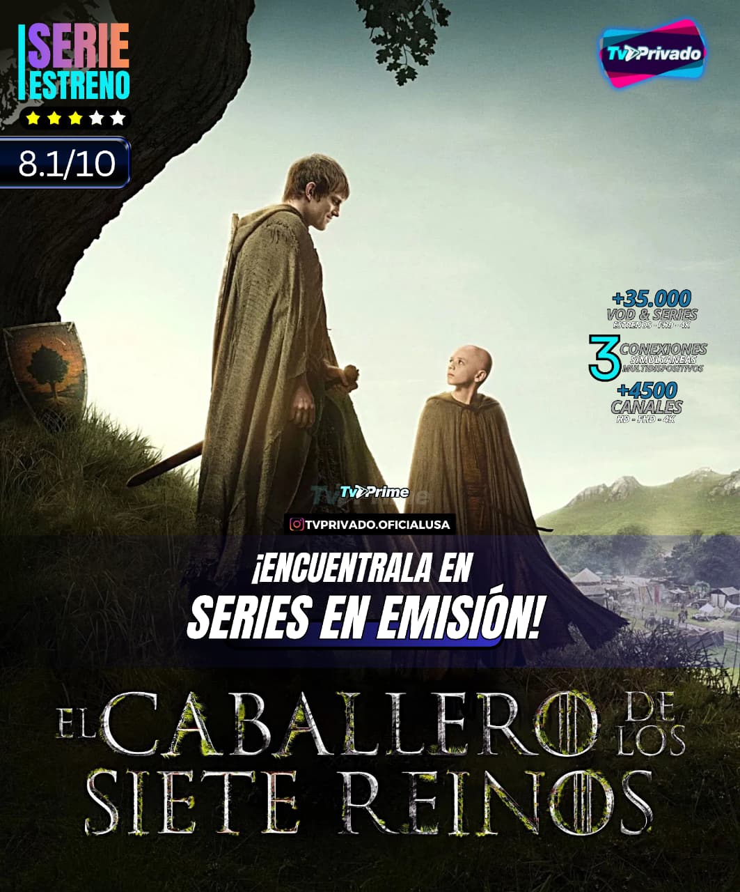 El caballero de los reinos ¡tendencia!